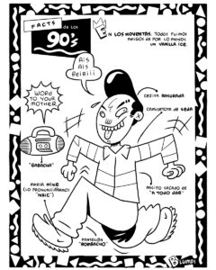 Facts de los 90s, serie gráfica por Blumpi: Vanilla Ice