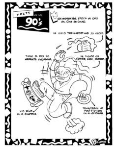 Facts de los 90s, serie gráfica por Blumpi: el cine de culto