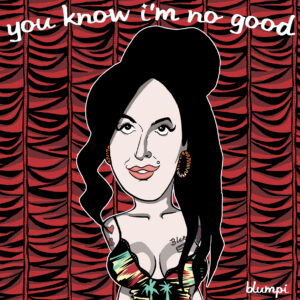 Retrato de Amy Winehouse, por Jorge Flores, Blumpi.