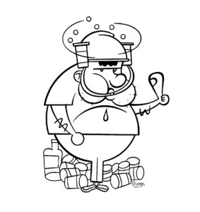 Ilustración de Blumpi para la revista Gorila