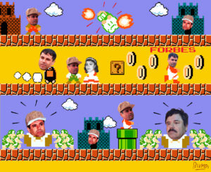 Cartón editorial sobre las fugas de Joaquín "el chapo" Guzmán, por Jorge Flores, Blumpi