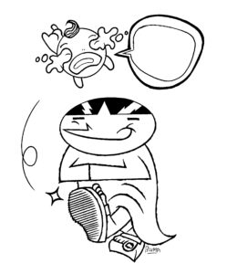 Ilustración de Blumpi para la revista Gorila