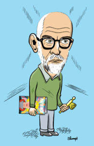 Retrato de Daniel Clowes, por Jorge Flores, Blumpi.