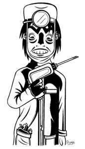 Ilustración de Blumpi para la revista Gorila