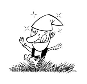 Ilustración de Blumpi para la revista Gorila