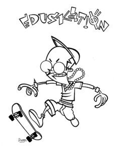 Ilustración de Blumpi para la revista Gorila