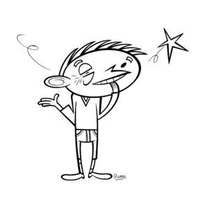 Ilustración de Blumpi para la revista Gorila