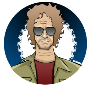 Retrato de Gustavo Cerati, por Jorge Flores, Blumpi.