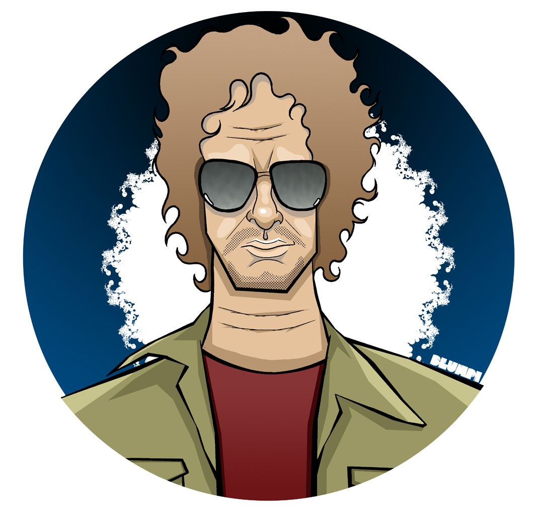 Retrato de Gustavo Cerati, por Jorge Flores, Blumpi.