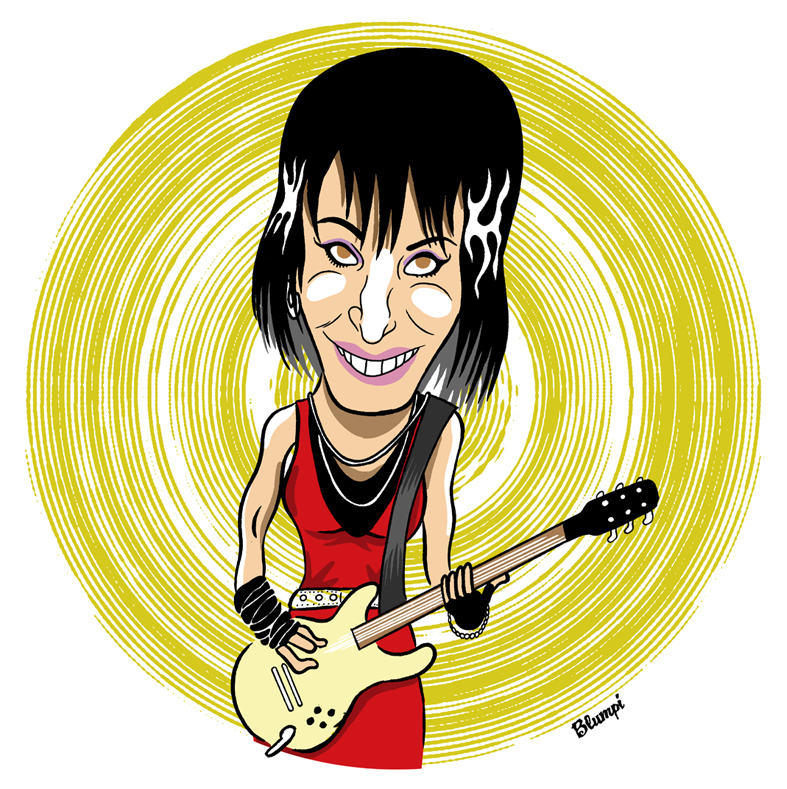Retrato de Joan Jett, por Jorge Flores, Blumpi.