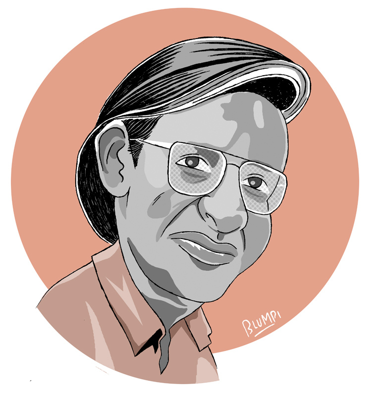 Retrato del escritor José Agustín, por Jorge Flores, Blumpi.