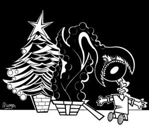 Ilustración de Blumpi para la revista Gorila