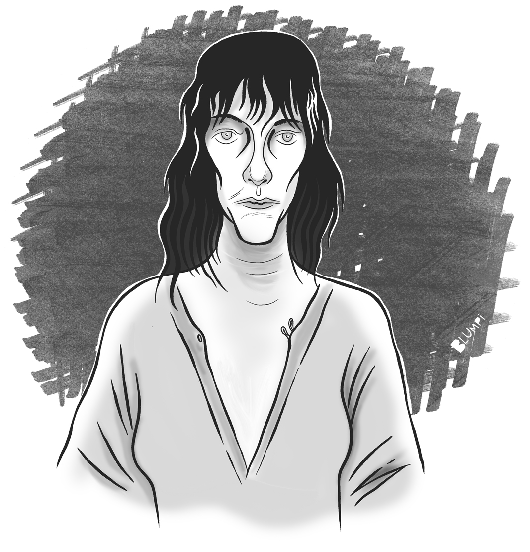 Retrato de Patti Smith, por Jorge Flores, Blumpi.