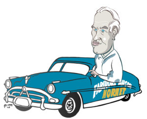 Retrato de Paul Newman, por Jorge Flores, Blumpi.