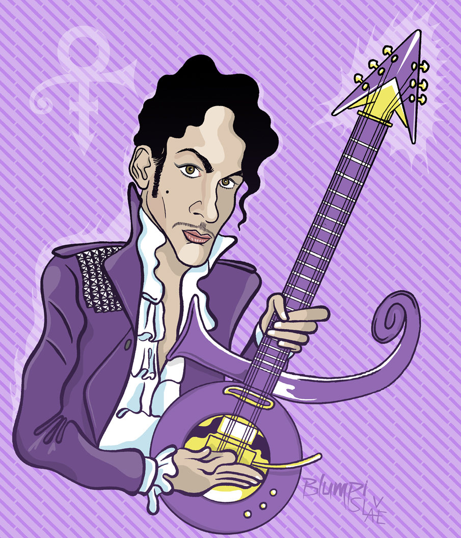 Retrato de Prince, por Jorge Flores, Blumpi.