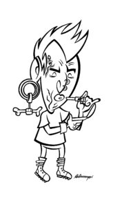 Ilustración de Blumpi para la revista Gorila