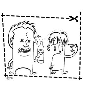 Ilustración de Blumpi para la revista Gorila