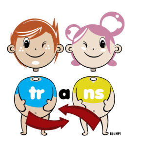 Ilustración editorial sobre la transexualidad, por Jorge Flores, Blumpi